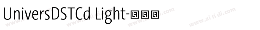 UniversDSTCd Light字体转换